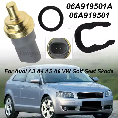 Fit For Audi A3 A4 A5 A6 VW Golf Seat Skoda 06A919501 Car Engine Coolant Temperature Sensor With O-r