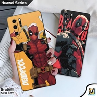 HP Case Huawei P30hp | P30 Pro | P30 Lite | P40 | Latest P40 Pro Deadpool Motif - Huawei P30 & P40 S