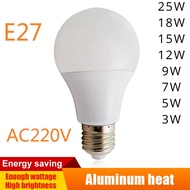 high power E27 LED bulb AC 220V 230V 240V 25W 18W 15W 12W 9W 7W 5W 3W Lampada LED Spotlight Table la