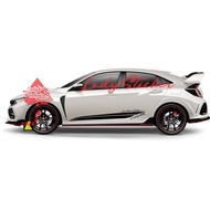 HONDA NEW STICKER CIVIC CAR STICKER STRIPING CAR STICKER CIVIC, CIVIC TYPE R SIDE LIST