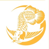 sticker arwana, logo arwana, ikan arwana ikan arowana /s wibrwa 8641yu
