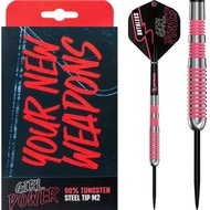 RUTHLESS RX STEEL TIP DART - 23G RING PINK Ruthless Girl Power Darts 90% Tungsten Steel Darts
