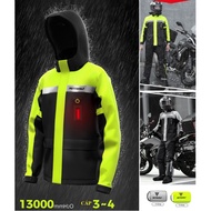 Motowolf MDL 0402B Raincoat Set – Integrated Shoe Covers, Front and Rear Led Lights