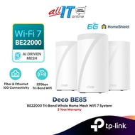 TP-Link Deco BE65 / TP-Link Deco BE85 BE22000 Tri-Band Whole Home Mesh WiFi 7 AI-Driven Mesh Router