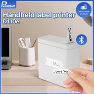 Rhebar Mini Label Printer Bluetooth Thermal Label Maker D110E Home Name Sticker Category Labels