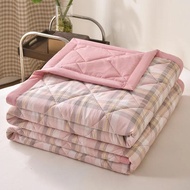 cod Washed Cotton Summer Blanket Lightweight Breathable Quilt Embossed Aircon Duvet for Home Dorm Gi