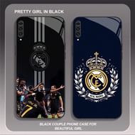 HK-22 FC Real Madrid Glass Casing for Samsung Note A70 10Plus A10 A70S A7 10 A50 A02 2018 Pro