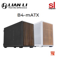 Lian Li B4-M-ATX Wooden Gaming Case -Black/White