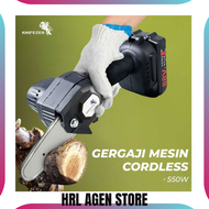 (BEST SELLER) KNIFEZER Gergaji Mesin Senso Cordless Chainsaw 21V 4 Inch 550W / gergaji mesin senso m