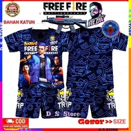 FREE FIRE boys' short-sleeved shirt/free fire shooting suit
