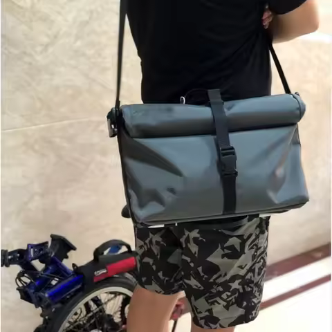 Bicycle Folding Bag Front Frame Carrier Bag For Brompton Custom Commuter Bag Big Storage Bag Carrier