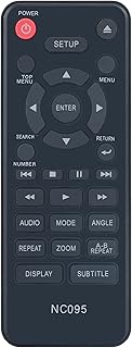 NC095UL NC095UH NC095 Replace DVD Player Remote Control Compatible with SANYO DVD Player FWDP105F FW