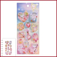 3D Scrapbook Stickers Phone Case Decals 3D Floating Sticker for Kids Girls Teens Adults Scrapbooks P