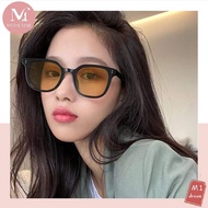New dark glasses plain powder blusher glasses gradient sunglasses retro advanced dark glasses rice n