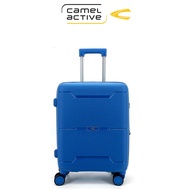 camel active Men/Women Cabin Luggage 20 inch TSA Expandable Polypropene [Blue/Grey/Black] (51360920)