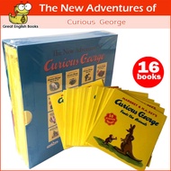 (Damaged Box กล่องตำหนิ) พร้อมส่ง ชุดหนังสือนิทานภาษาอังกฤษ ชุด The New Adventures of Curious George 16 books