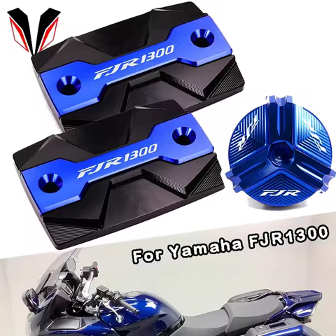 FJR1300 For Yamaha FJR 1300 2004-2022 2023 2024 Motorcycle Front Brake Fluid Reservoir Cover Cap and
