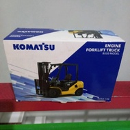 Diecast forklift komatsu miniature heavy equipment forklift komatsu original