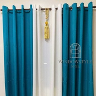 WindowStyleMNL 3in1 "Ocean Teal" Curtain 5-8 feet