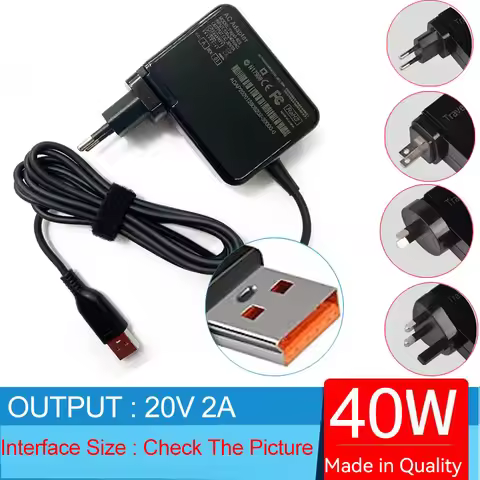 20V 2A 40W Laptop Ac Adapter Charger For Lenovo IdeaPad MIIX 700 700-12ISK ADL40WCC ADL40WCB ADL40WC