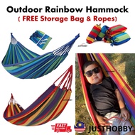 hammock [🇲🇾 FAST DELIVERY] Camping Hammock Rainbow Hammock Rainbow Buaian Outdoor buaian