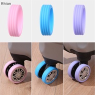 [Rhian] 4PCS Luggage Wheels Protector Silicone Wheels Caster Shoes Travel Luggage Suitcase Reduce Noise Wheels Guard Cover Accessories COD