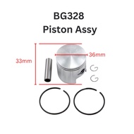 STmachinery - Mesin Rumput BG328/STIHL FR3001 36mm Piston Kit with piston ring