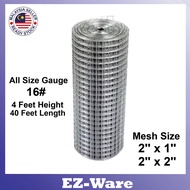 1" x 2" / 2" x 2" (4ft Height)(40ft - Length) Galvanized Brc Netting Wire Mesh/Dawai Jaring