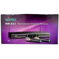全新行貨,世界5大品牌 MIPRO MR-823 1U雙頻道自動選頻 無線咪 WIRELESS MICROPHONE 卡啦ok 卡拉ok mic 唱k咪