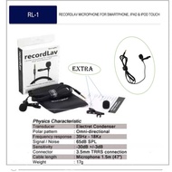 RECORDLAV MICROPHONE FOR SMARTPHONE IPAD & IPOD TOUCH