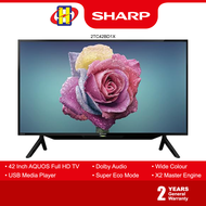 Sharp Full HD LED TV (42 Inch) Wide Colour USB Media Player AQUOS Digital TV 2TC42BD1X