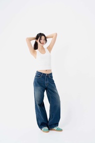 กางเกงยีนส์ RAVVESTUDIOs Baggy Jeans - Dark