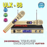 MIC WIRELESS ULX 58 / MICROPHONE WIRELESS UHF ULX - 58 / MIC GENGGAM 2 CHANNEL ULX-58
