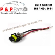 HOLDER / SOCKET Bulb Soket Lampu Mentol For H8 H9 H11