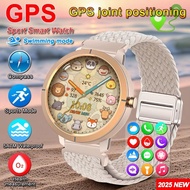 GPS Smart Watch Men 5ATM Waterproof Smart Watches Compass Altimeter Barometric AMOLED Bracelet New