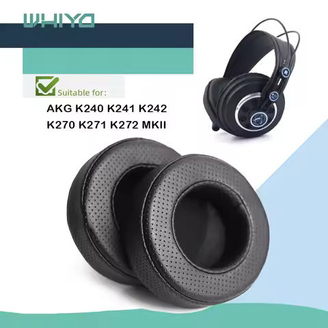 Whiyo Replacement Ear Pads for AKG K 240 241 242 270 271 272 MKII Headphones Cushion Sleeve Velvet E
