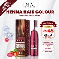 INAI PEWARNA RAMBUT HALAL - HENNA HAIR COLOUR 5 IN 1 INAI REPUBLIC (8 WARNA PREMIUM) HENNA DYE HAIR