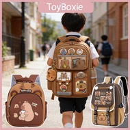 Cute Capybara Backpack School Bag Ita Bag Cartoon Laptop Travel Utility Funny Casual Bag Beg Sekolah