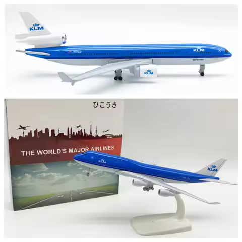 20cm KLM MD11 Model Airplane 747 b747 KLM Royal Dutch Airlines aircraft Metal Diecast Scale Plane Di