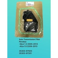 AUTO FILTER 35303-97503 MYVI 1.3cc 2005-2013,ALZA AUTO TRANMISSION FILTER WITH GASKET 97201