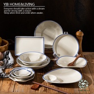 Bemular Kitchen B2 T2 A5 Melamine Tableware Creative Imitation Porcelain Plate Featured Hotel Hot Po