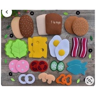 Handmade felt toys for children over 2 years old, donuts