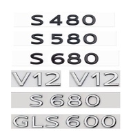 Suitable for Mercedes-Benz McBach S480 S450 GLS480GLS600 Car Logo V12 Side Logo MAYBACH Tail Logo