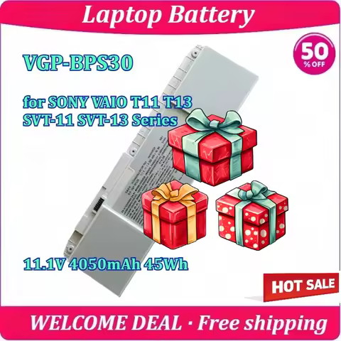 New VGP-BPS30 for SONY VAIO T11 T13 SVT-11 SVT-13 Series Laptop Battery 11.1V 4050mAh 45Wh Long Endu