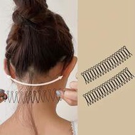 2pcs/Pack Wavy Hair Styling Tools, Hair Clip, Comb, Bangs Clip, Hair Rollers, Heatless Curls, Hair C