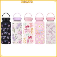 DRIXTA Vacuum Bottle, 1000ML Portable Aquaflask Tumbler, Creative Printed Design Large Capacity Bow 
