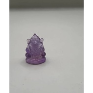 J206 Transparent Amethyst Ganesha Carving Work