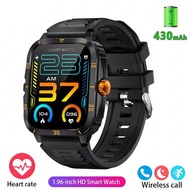 New Smart Watch for Men 3ATM Waterproof 1.96” Heart Rate/SpO2/Sleep Monitor Fitness Watch 100+Sports