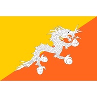 Bhutan Country Flag Full Printing Peles Material