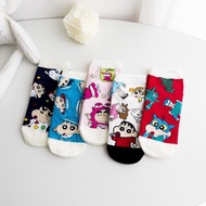 Mrs.socks Crayon Shin Chan Socks Cartoon Cute Socks Women Stokin Kartun Dewasa Stoking Comel Kaos Ka